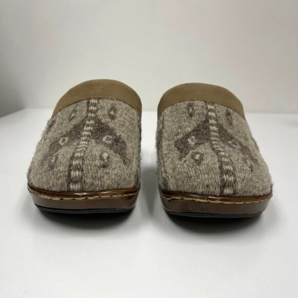 Born Bandy Birch Blanket Clogs Southwestern Textured Woven Tapestry Boho - W7/38 - Picture 4 of 12